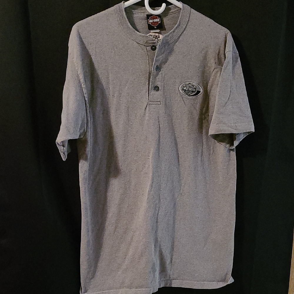 Gray HARLEY-DAVIDSON T-Shirt with Logo
